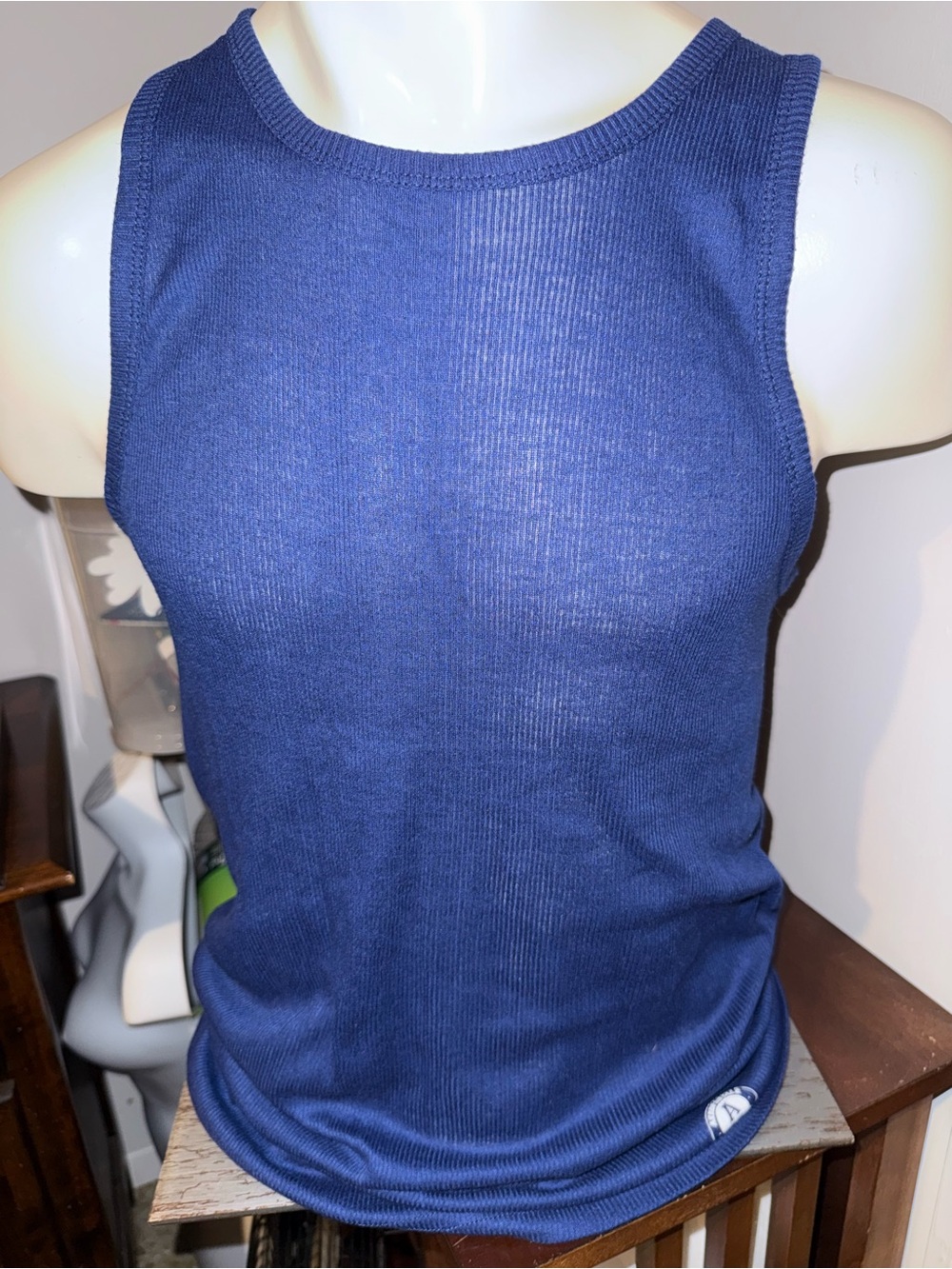 Aeropostale Men’s Navy Ribbed Tank Top